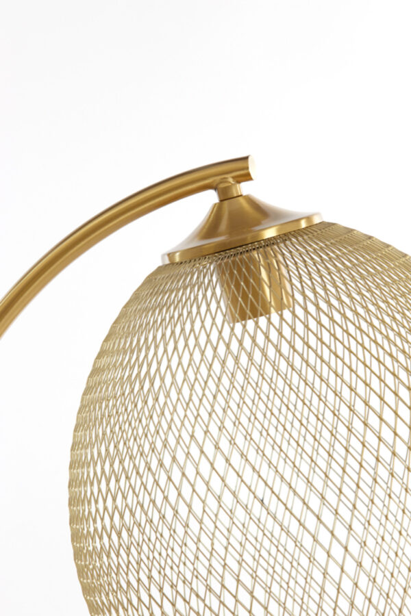 Gouden vloerlamp metaal draadwerk Light & Living Moroc - H 160 cm - Image 4