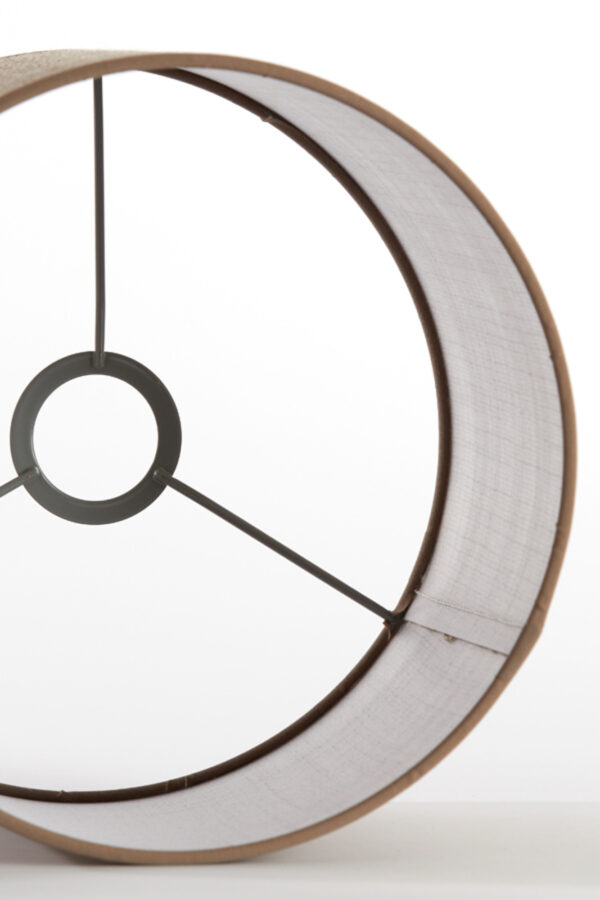 Beige stoffen lampenkap cilindervormig Light & Living Caden - Ø 25 cm - Image 4