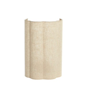 Natuurlijk gekleurde stoffen lampenkap Light & Living Fringe - H 40 cm