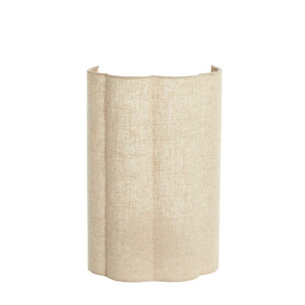 Natuurlijk gekleurde stoffen lampenkap Light & Living Fringe - H 40 cm