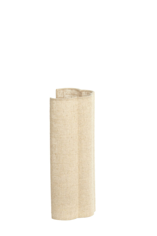 Stoffen lampenkap beige golvend Light & Living Fringe - H 30,5 cm - Image 3
