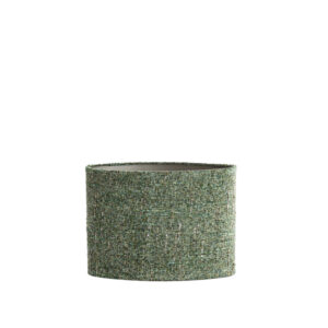 Groene stof cilindervormige lampenkap Light & Living Osire - H 28 cm