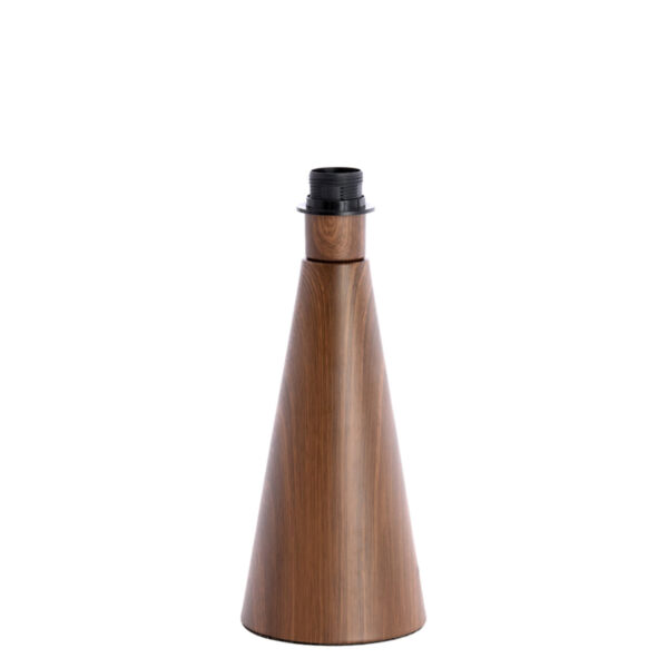 Houten tafellamp conische vorm Light & Living Dinan - H 33,5 cm