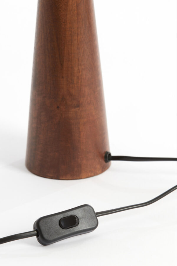 Houten lampenvoet conisch ontwerp Light & Living Festina - H 40 cm - Image 6