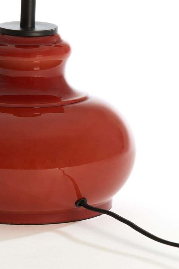 Rood keramische lampenvoet Light & Living Verde - H 28,5 cm - Image 4