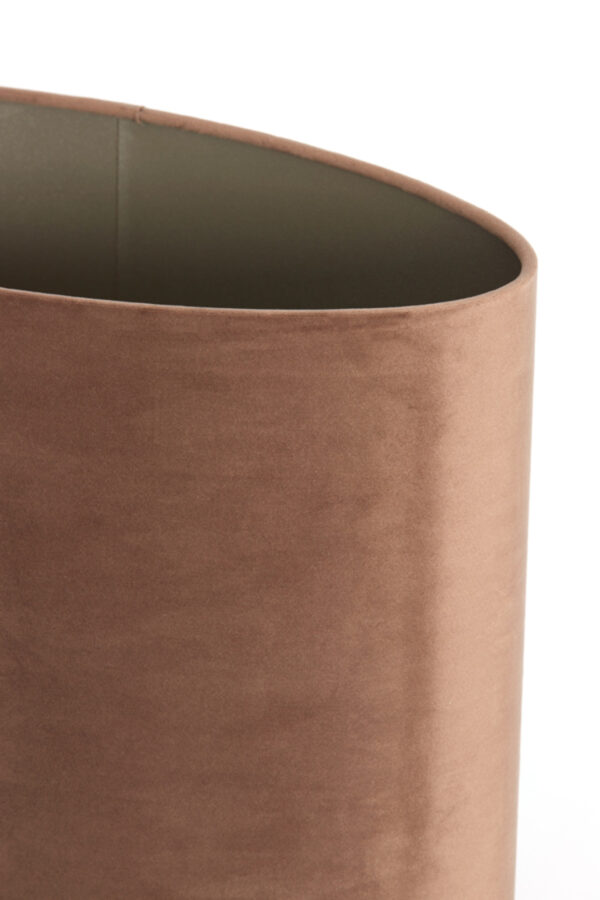 Stoffen lampenkap bruin cilindervormig Light & Living Velours - H 28 cm - Image 6