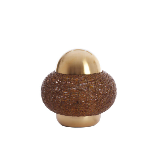 Gouden tafellamp met decoratieve kralen Light & Living Cetara - H 33 cm