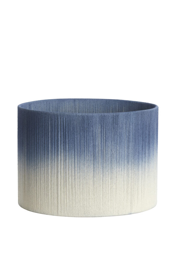 Blauwe stoffen lampenkap cilindervormig Light & Living Tossa - Ø 35 cm - Image 2