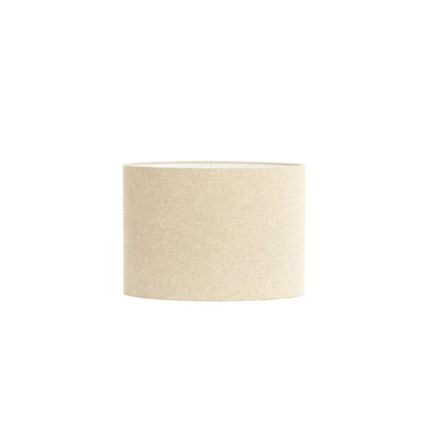 Beige cilindervormige stoffen lampenkap Light & Living Livigno - H 32 cm