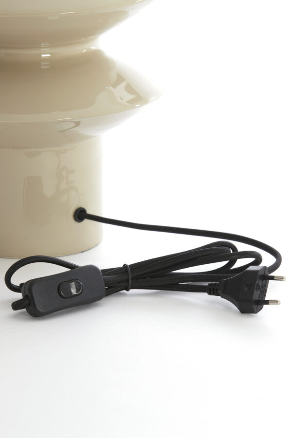 Keramische tafellamp ivoorkleurig Light & Living Petch - H 26 cm - Image 5