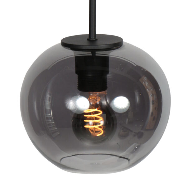 Kleine hanglamp rookglazen bollamp Mexlite HaloSwap - Ø 20 cm - Image 3