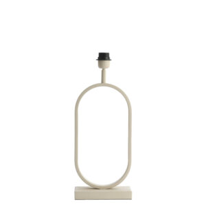 Ovale witte lampenvoet Light & Living Jamiri - H 45 cm