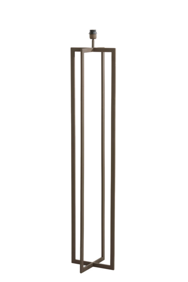 Vierkante lange lampenvoet zilver Light & Living Mace - H 140 cm - Image 2