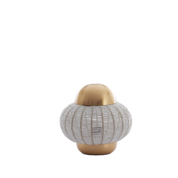 Gouden tafellamp met kralen Light & Living Cetara - H 26 cm