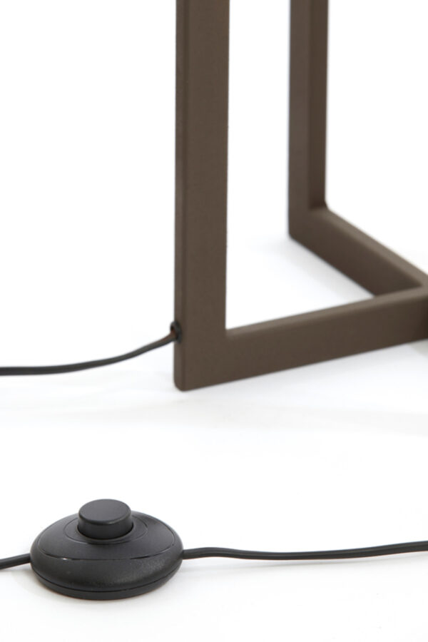 Vierkante lange lampenvoet zilver Light & Living Mace - H 140 cm - Image 6