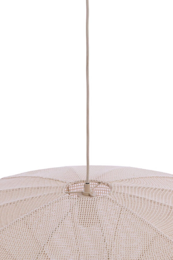 Geweven witte stoffen hanglamp Light & Living Satilla - Ø 50 cm - Image 5