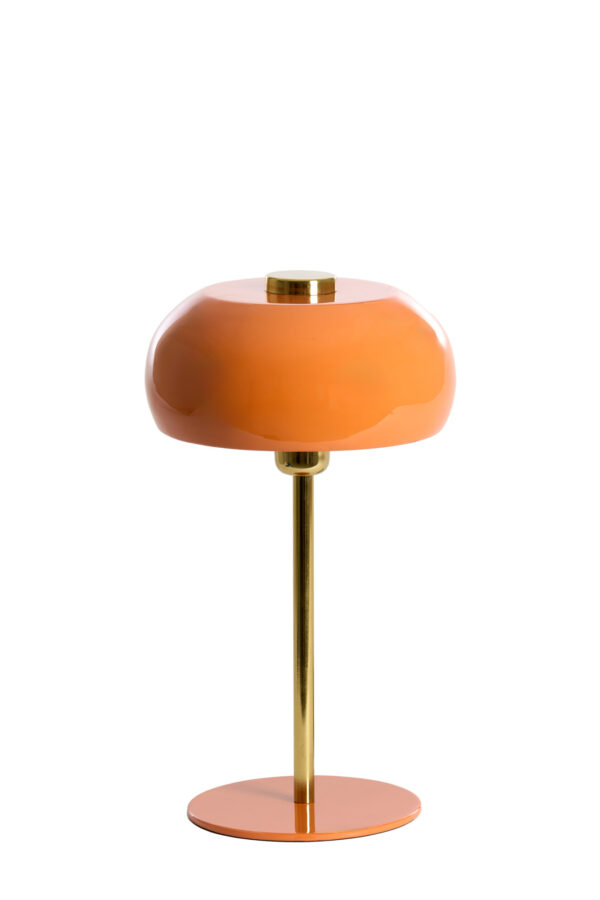 Oranje glanzende moderne tafellamp Light & Living Surin - H 40 cm - Image 2