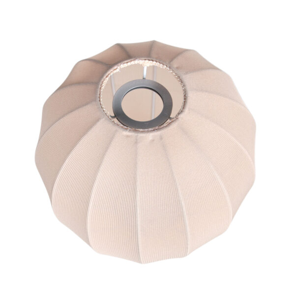 Beige textiele druppelvormig kapje Mexlite - Ø 25 cm - Image 3
