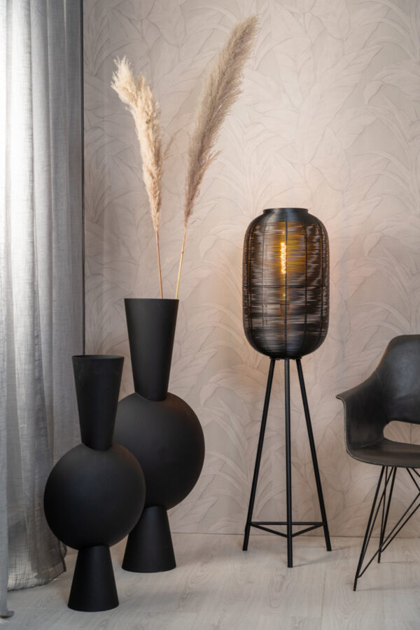 Zwarte vloerlamp met standaard Light & Living Tomek – H 136 cm - Image 4