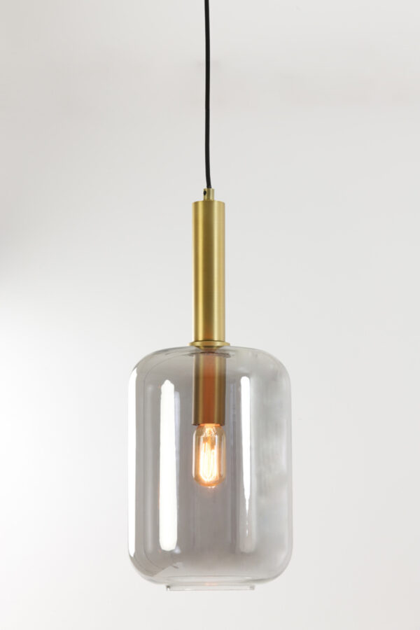 Goudkleurige glazen hanglamp Light & Living Lekar - Ø 22 cm - Image 3