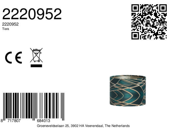 Lampenkap patroon turquoise Light & Living Tiara - Ø 20 cm - Image 7