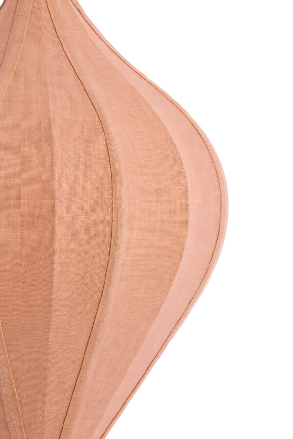 Druppelvormige linnen hanglamp Light & Living Pasto - Ø 36 cm - Image 4