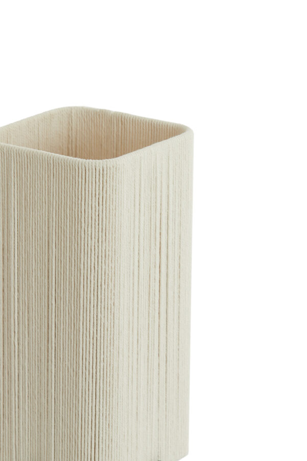 Tafellampje met beige rechthoekige kap Light & Living Wyn - H 39 cm - Image 4