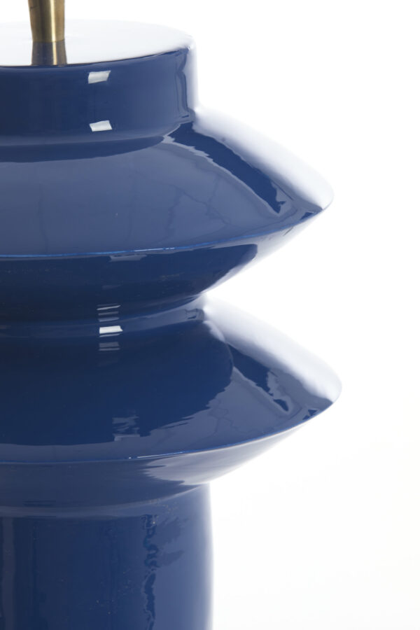 Blauwe keramische lampvoet Light & Living Petch - H 40 cm - Image 5