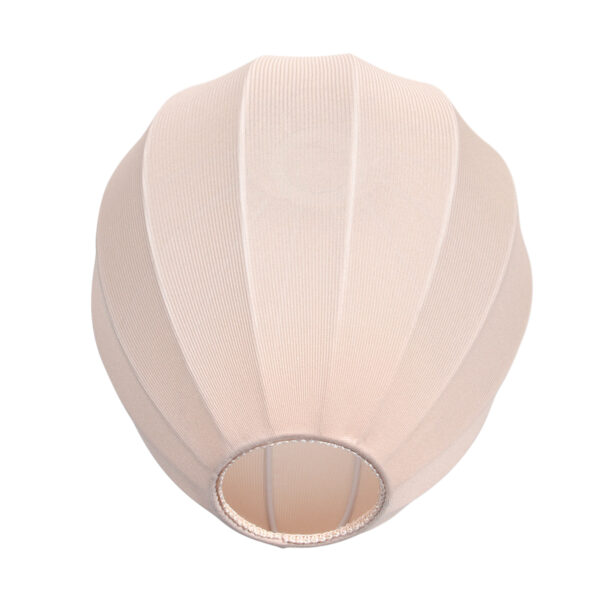 Hanglamp met 5 crèmekleurige druppelvormige kappen Mexlite HaloSwap - Image 5