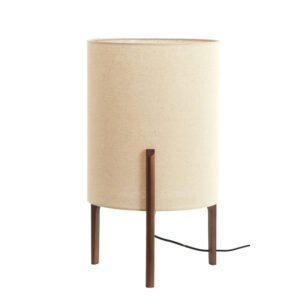 Ronde schemerlamp beige lampenkap Light & Living Litto - H 58 cm