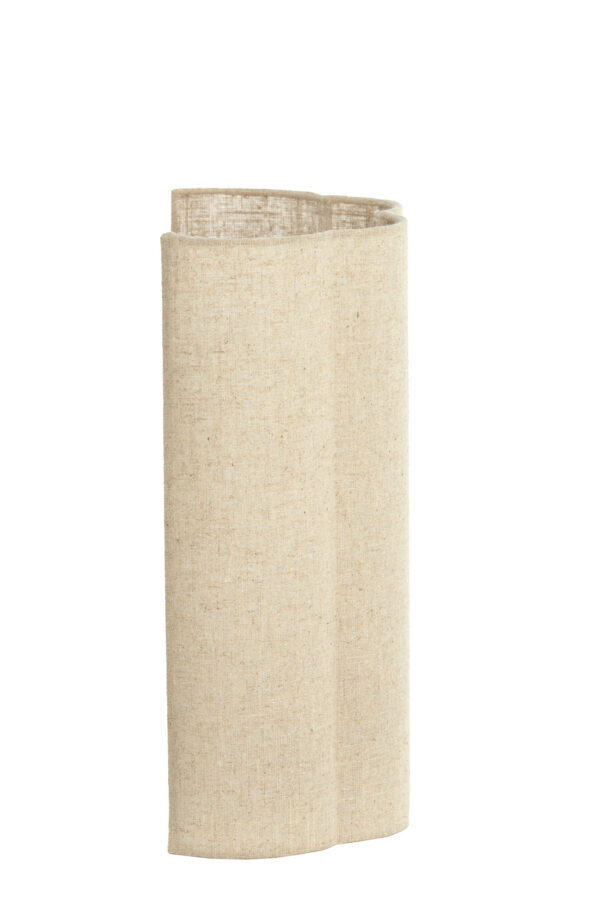 Natuurlijk gekleurde stoffen lampenkap Light & Living Fringe - H 40 cm - Image 3