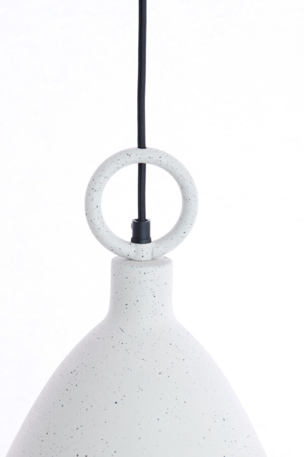 Witte hanglamp met metalen ring Light & Living Risari - Ø 24 cm - Image 5