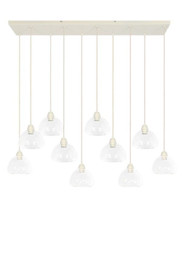 Set transparante glazen hanglampen Light & Living Bisho - B 120 cm - Image 2