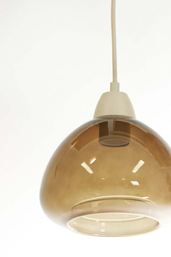 Goudkleurige metalen hanglamp met glas Light & Living Bisho - B 104 cm - Image 5