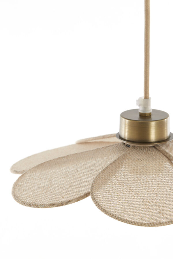 Bloemvormige hanglamp in naturel tint Light & Living Fyano - Ø 30,5 cm - Image 6