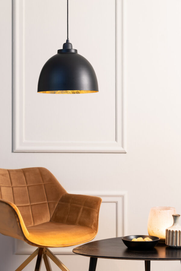 Zwarte hanglamp met gouden binnenzijde Light & Living Kylie - Ø 30 cm - Image 4