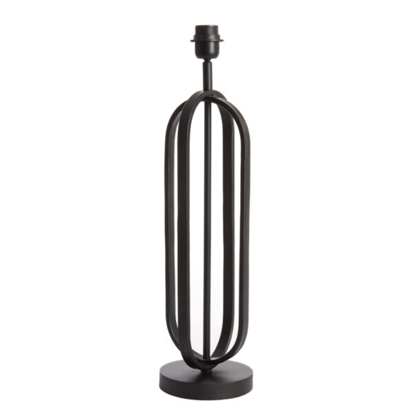 Zwarte metalen lampenvoet Light & Living Aster - H 55 cm