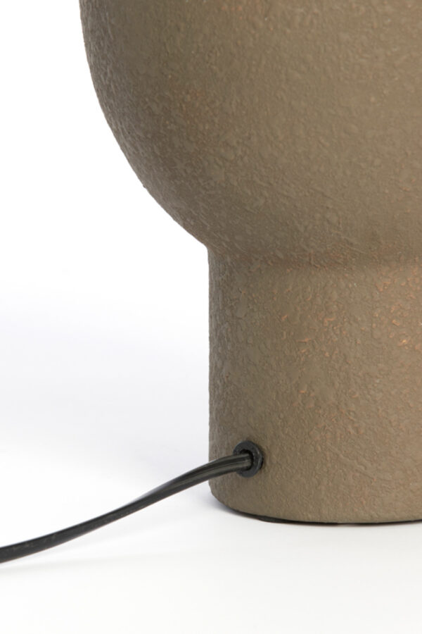 Tafellamp Light & Living Monk met bruine sculpturale kap – H 30 cm - Image 7