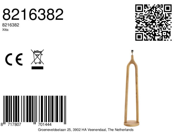 Moderne design houten lampenvoet Light & Living Xitta - H 135 cm - Image 9