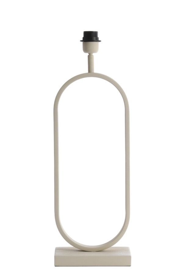 Ovaalvormige witte lampenvoet Light & Living Jamiri - H 55 cm - Image 2