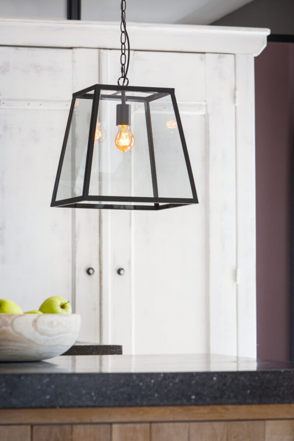 Industriële hanglamp met glazen kap Light & Living Saunte - Ø 35 cm - Image 4