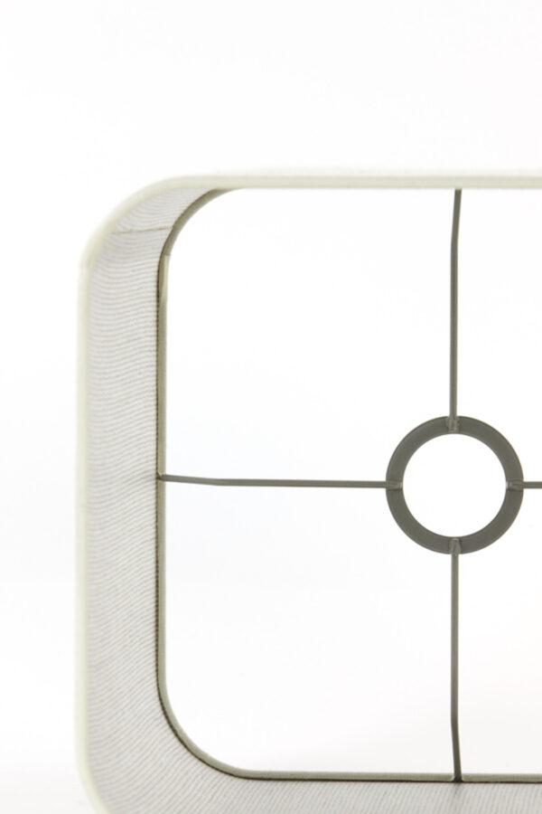 Vierkante stoffen lampenkap beige Light & Living Breska - H 30 cm - Image 7