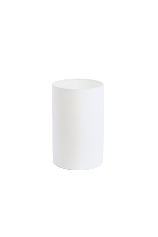 Witte cilindrische lampenkap stof Light & Living Livigno - H 32 cm - Image 4