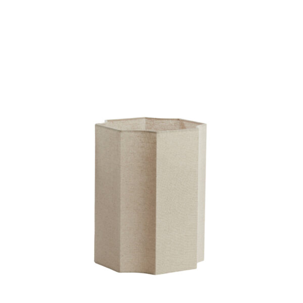 Crèmekleurige lampenkap zeshoekig Light & Living Dasli - Ø 25 cm