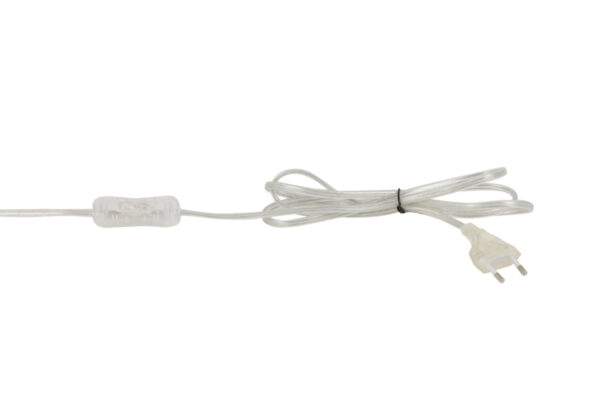 Staalkleurige tafellamp cilinder glas Light & Living Vancouver - H 56,5 cm - Image 7