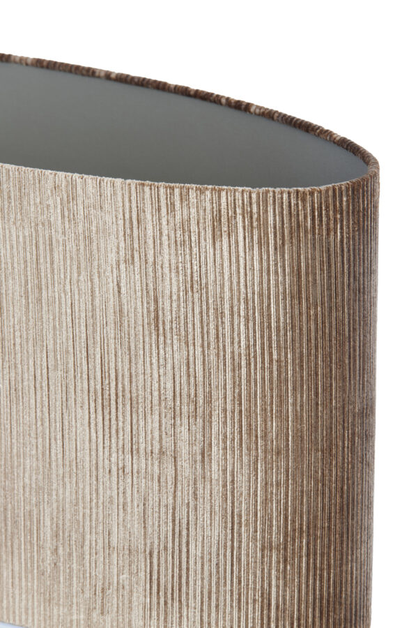Goudkleurige fluwelen lampenkap voor sfeer Light & Living Flair - H 32 cm - Image 5