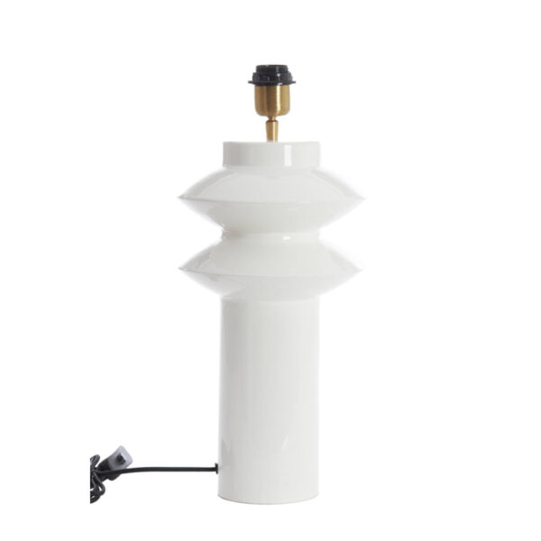 Witte lampenvoet Light & Living Petch - H 40 cm
