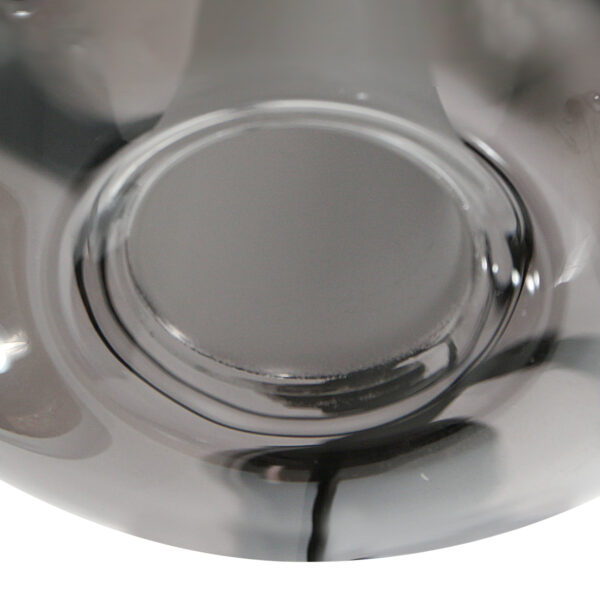 Compacte hanglamp zwart met smoke glas Steinhauer Glimsy - Ø 22 cm - Image 9