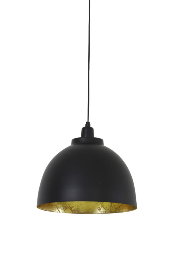 Zwarte hanglamp met gouden binnenzijde Light & Living Kylie - Ø 30 cm - Image 2