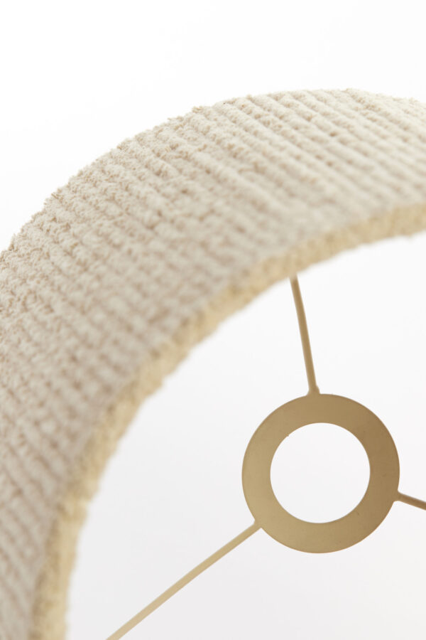 Geribbelde beige lampenkap Light & Living Medana - Ø 20 cm - Image 7